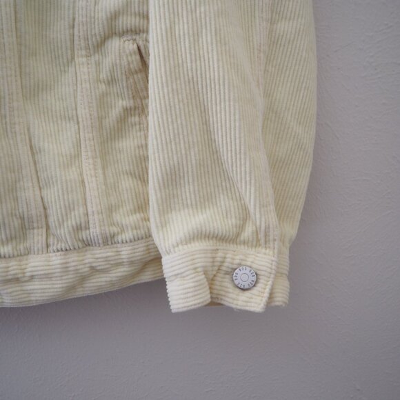 BDG Urban Outfitters Butter Yellow Corduroy Trucker Jacket sz M - Picture 7 of 9